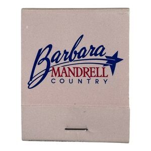 Barbara Mandrell Country Matchbook Vintage Souvenir Unused Matches TN
